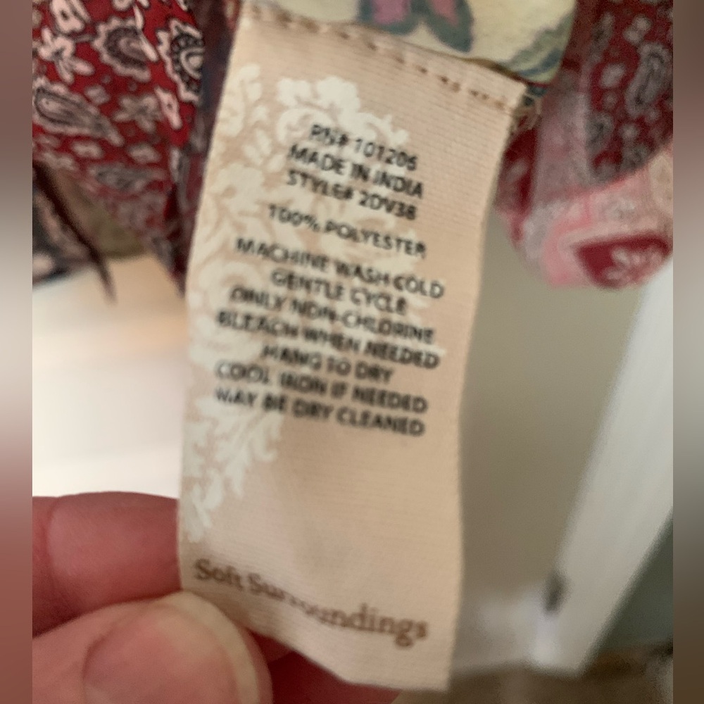 Soft Surroundings Langdon Top Patchwork Paisley T… - image 6